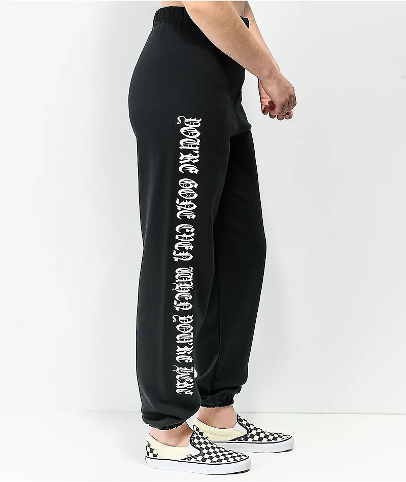 Broken Promises x Casper You're Gone Black Sweatpants