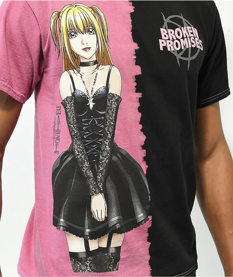 Broken Promises x Death Note Misa Pink Split Dye T-Shirt
