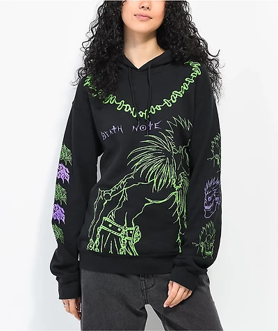 Broken Promises x Death Note Ryuk Line Black Hoodie