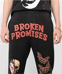 Broken Promises x Dracula The Count Black Sweatpants