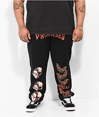 Broken Promises x Dracula The Count Black Sweatpants