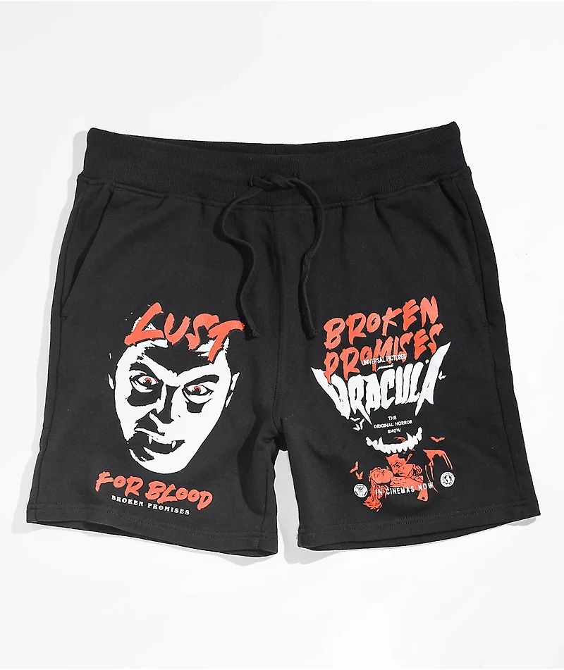 Broken Promises x Dracula Lust For Blood Black Shorts