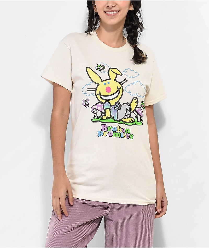 Broken Promises x Happy Bunny Special Love Natural T-Shirt