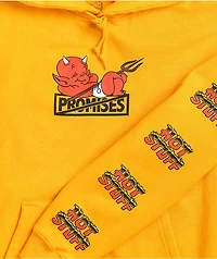 Broken Promises x Hot Stuff Chillax Gold Hoodie