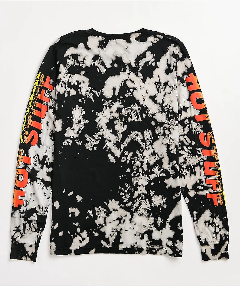 Broken Promises x Hot Stuff Daydreaming Black & White Tie Dye Long Sleeve T-Shirt