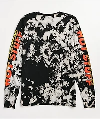 Broken Promises x Hot Stuff Daydreaming Black & White Tie Dye Long Sleeve T-Shirt