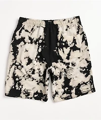 Broken Promises x Hot Stuff Daydreaming White & Black Tie Dye Sweat Shorts