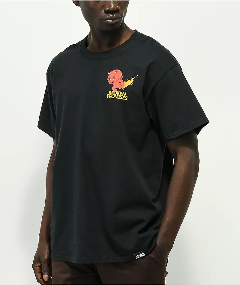 Broken Promises x Hot Stuff Play With Fire Black T-Shirt
