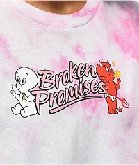 Broken Promises x Hot Stuff Casper Burst My Bubble Pink Tie Dye T-Shirt