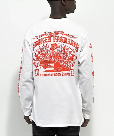 Broken Promises x Hot Wheels Cruisin' Back 2 You White Long Sleeve T-Shirt