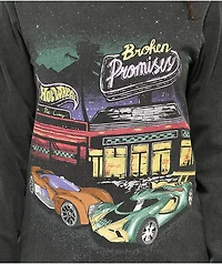 Broken Promises x Hot Wheels Look Both Ways Black Wash Long Sleeve T-Shirt