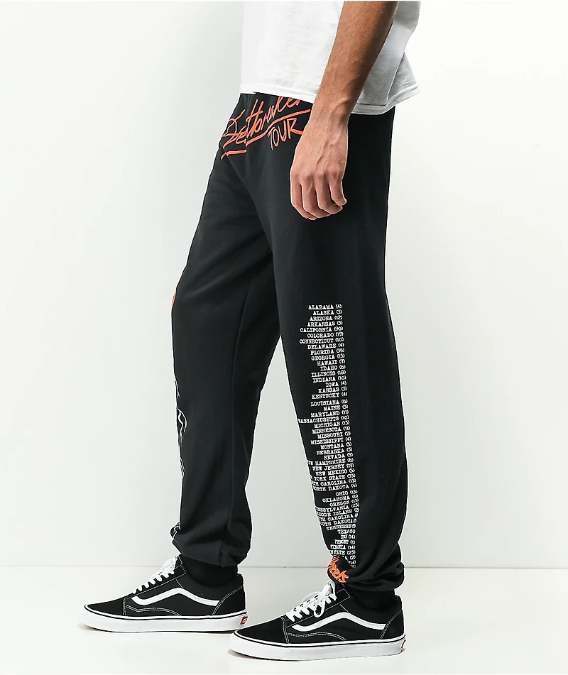 Broken Promises x Hot Wheels Tour Black Sweatpants