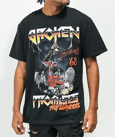 Broken Promises x Hot Wheels Tour Black T-Shirt