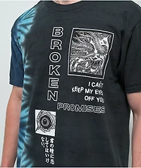 Broken Promises x Junji Ito Eyes Off You Black Tie Dye T-Shirt
