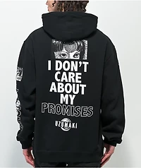 Broken Promises x Junji Ito I Don't Care Black Hoodie