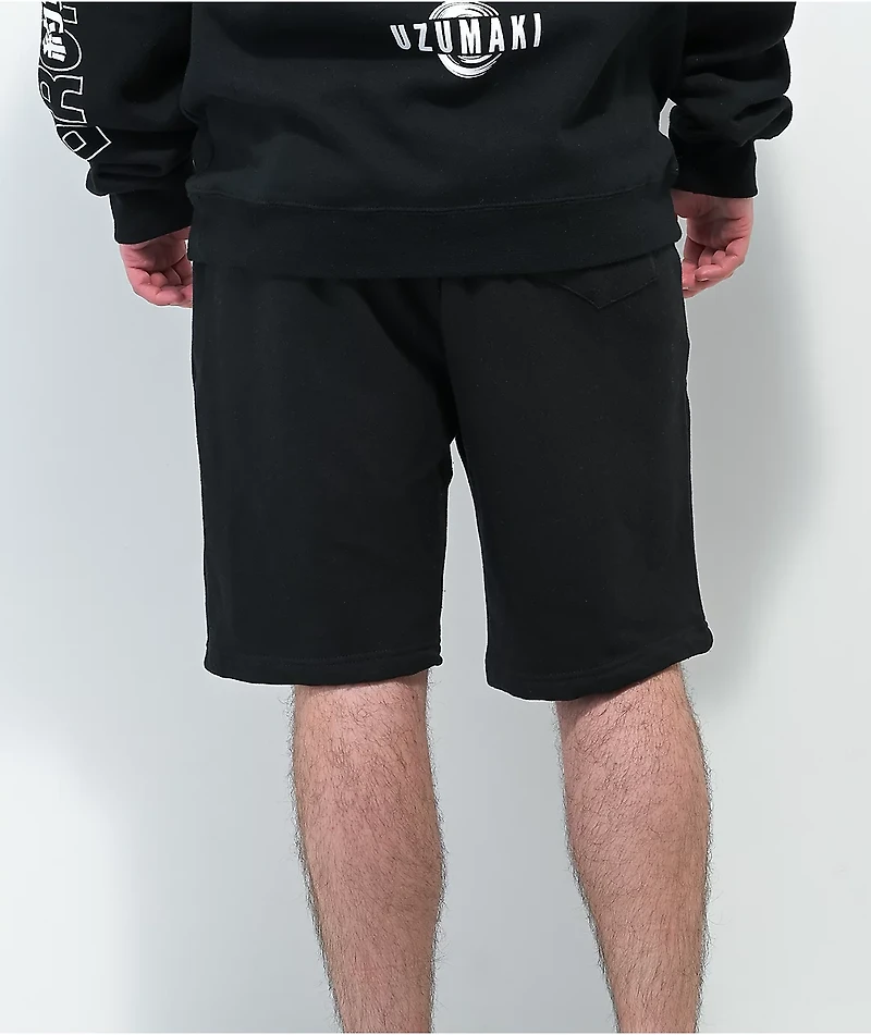 Broken Promises x Junji Ito Jack the Box Black Sweat Shorts