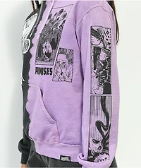 Broken Promises x Junji Ito Medusa Black & Purple Split Dye Hoodie