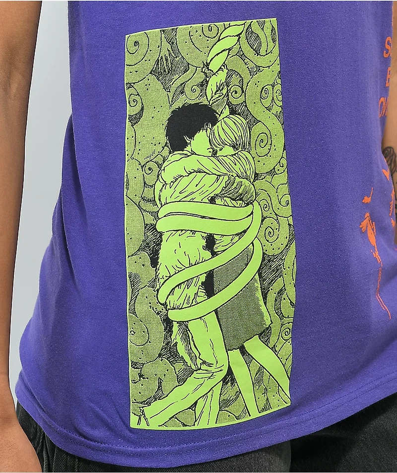 Broken Promises x Junji Ito The Curse Purple T-Shirt