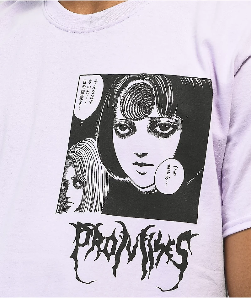 Broken Promises x Junji Ito The Scar Light Purple T-Shirt
