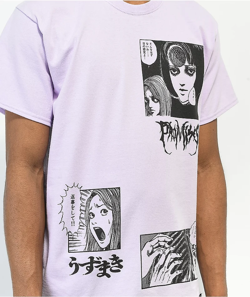 Broken Promises x Junji Ito The Scar Light Purple T-Shirt