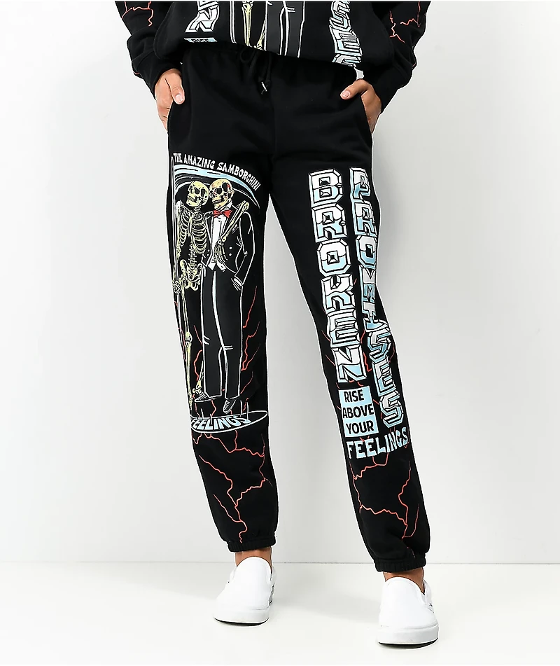 Broken Promises x Samborghini Assistant Black Sweatpants