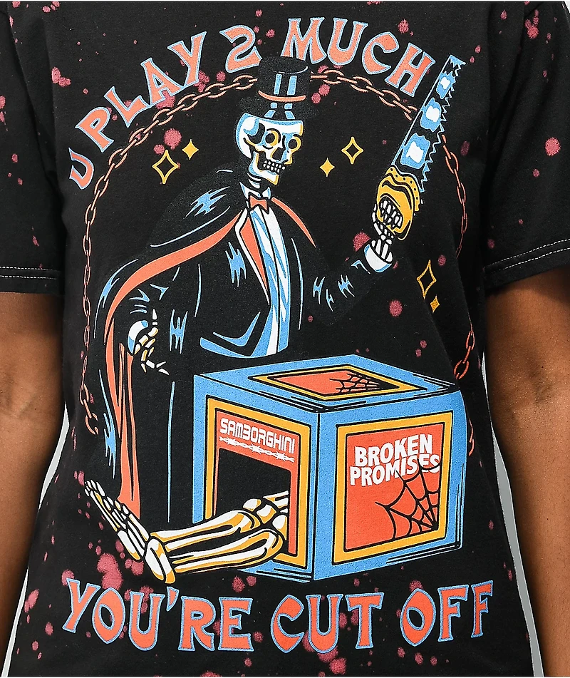 Broken Promises x Samborghini Cut Off Tie Dye T-Shirt