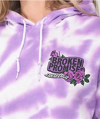 Broken Promises x Santa Cruz Flutter Purple Tie Dye Hoodie