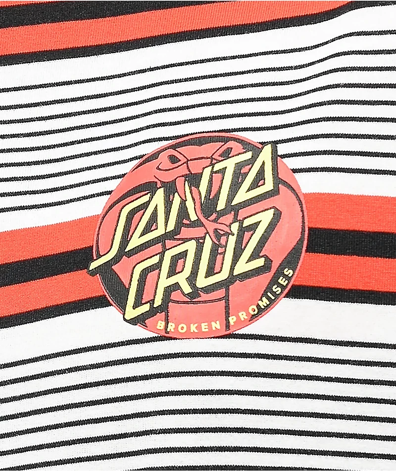 Broken Promises x Santa Cruz Screaming Stripe T-Shirt