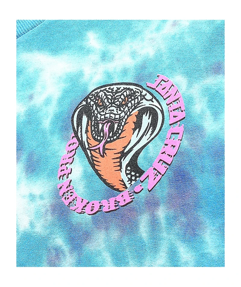 Broken Promises x Santa Cruz Striker Blue Tie Dye T-Shirt