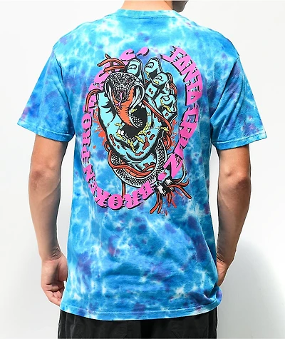 Broken Promises x Santa Cruz Striker Blue Tie Dye T-Shirt