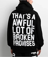 Broken Promises x That's A Awful Lot Of Cough Syrup Classic Black Hoodie