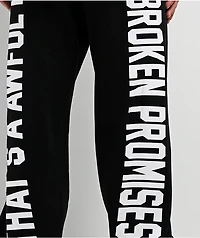 Broken Promises x That's A Awful Lot Of Cough Syrup Classic Black Sweatpants
