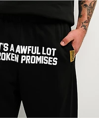 Broken Promises x That's A Awful Lot Of Cough Syrup Classic Black Sweatpants
