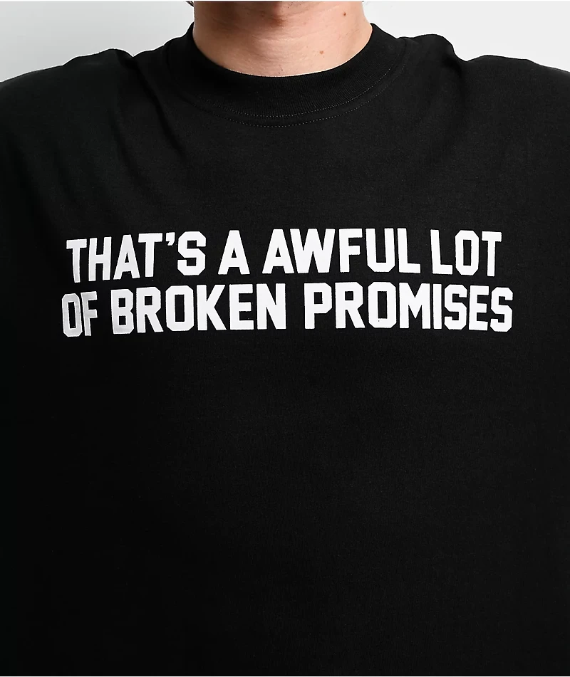 Broken Promises x That's A Awful Lot Of Cough Syrup Classic Black T-Shirt