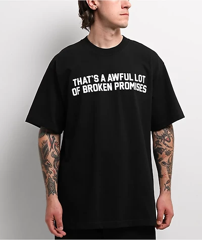 Broken Promises x That's A Awful Lot Of Cough Syrup Classic Black T-Shirt