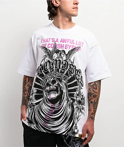 Broken Promises x That's A Awful Lot Of Cough Syrup Crying Dove White T-Shirt