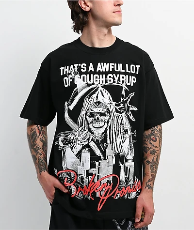 Broken Promises x That's A Awful Lot Of Cough Syrup Ghetto Bird Black T-Shirt
