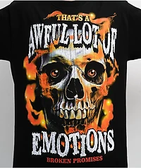 Broken Promises x That's A Awful Lot Of Cough Syrup Lot Of Emotions Black T-Shirt