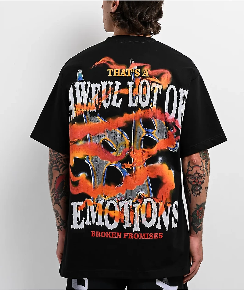 Broken Promises x That's A Awful Lot Of Cough Syrup Lot Of Emotions Black T-Shirt