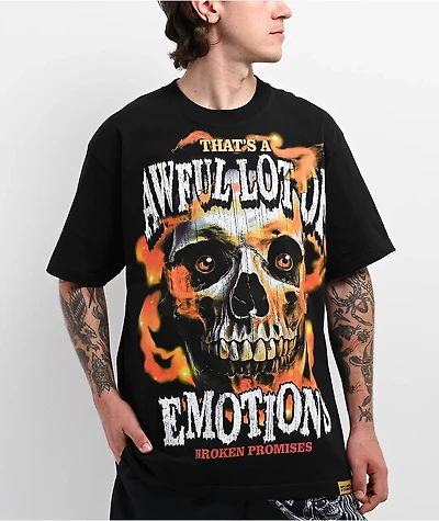 Broken Promises x That's A Awful Lot Of Cough Syrup Lot Of Emotions Black T-Shirt