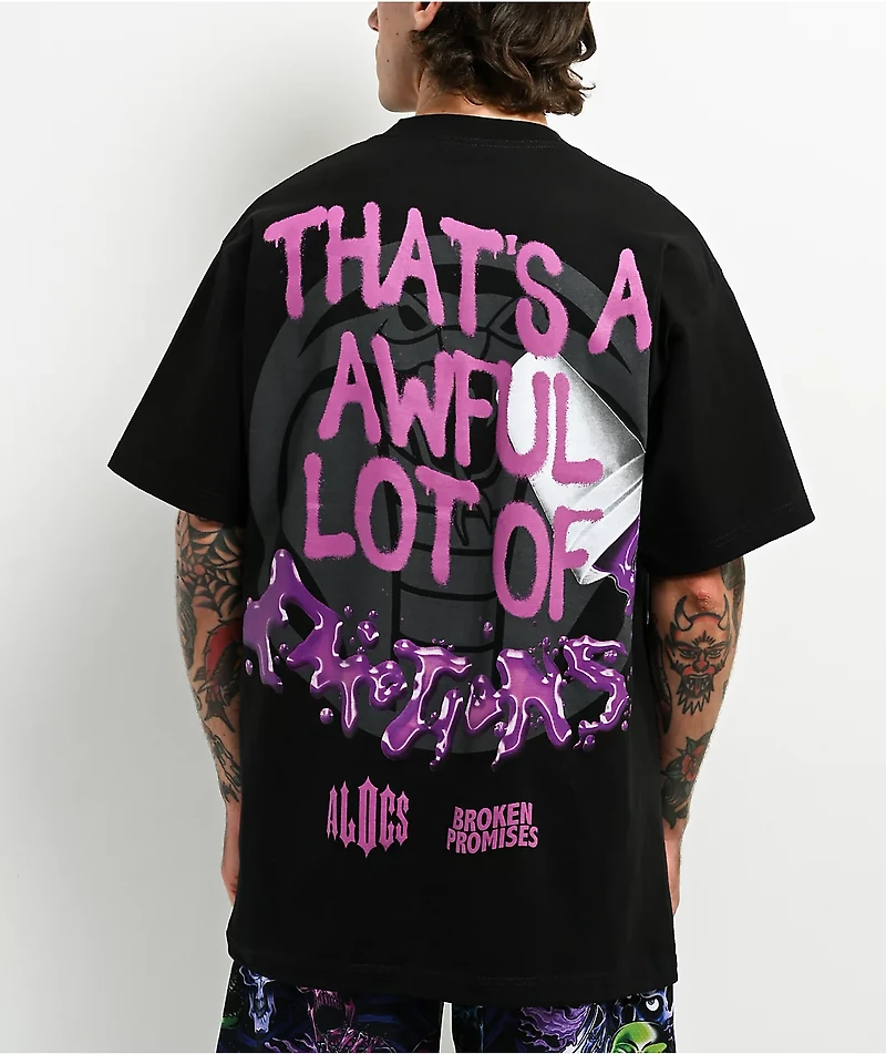 Broken Promises x That's A Awful Lot Of Cough Syrup Spilled Emotions Black T-Shirt