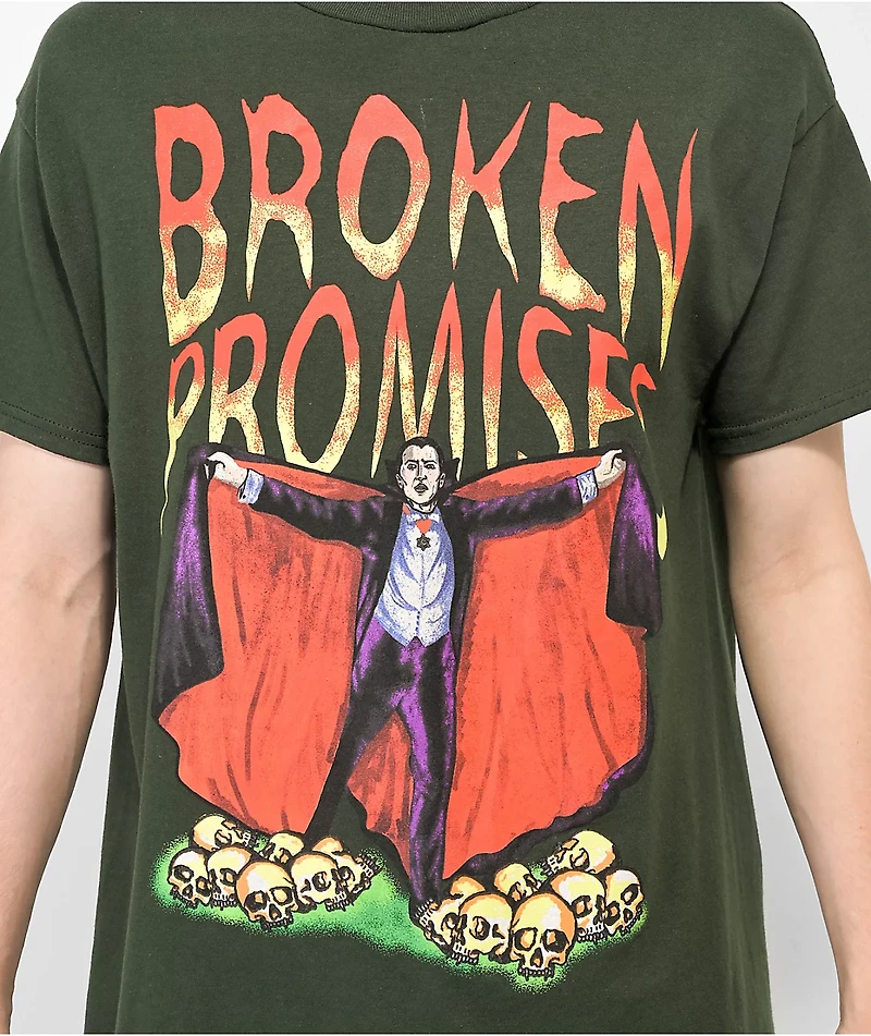 Broken Promises x Universal Love Sucks Forest Green T-Shirt