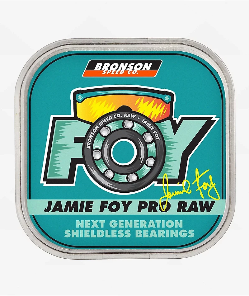 Bronson Foy Pro Raw Skateboard Bearings