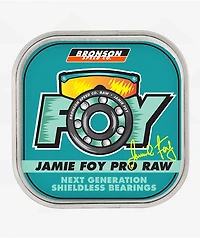 Bronson Foy Pro Raw Skateboard Bearings