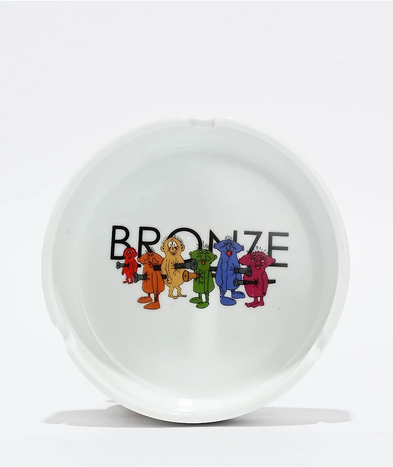 Bronze 56K Bolt Boys White Ashtray