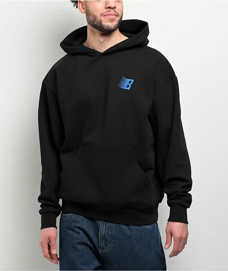 Bronze 56K Logo Puff Print Black Hoodie