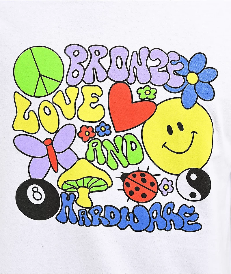 Bronze 56K Love & Hardware White T-Shirt