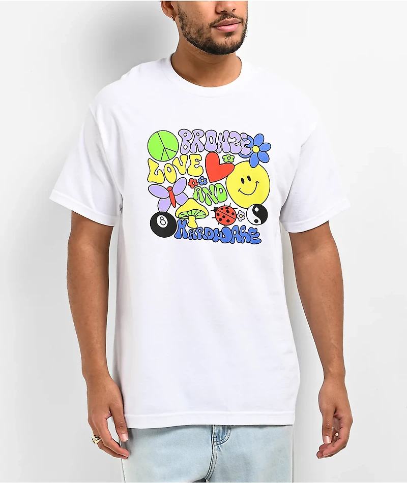 Bronze 56K Love & Hardware White T-Shirt