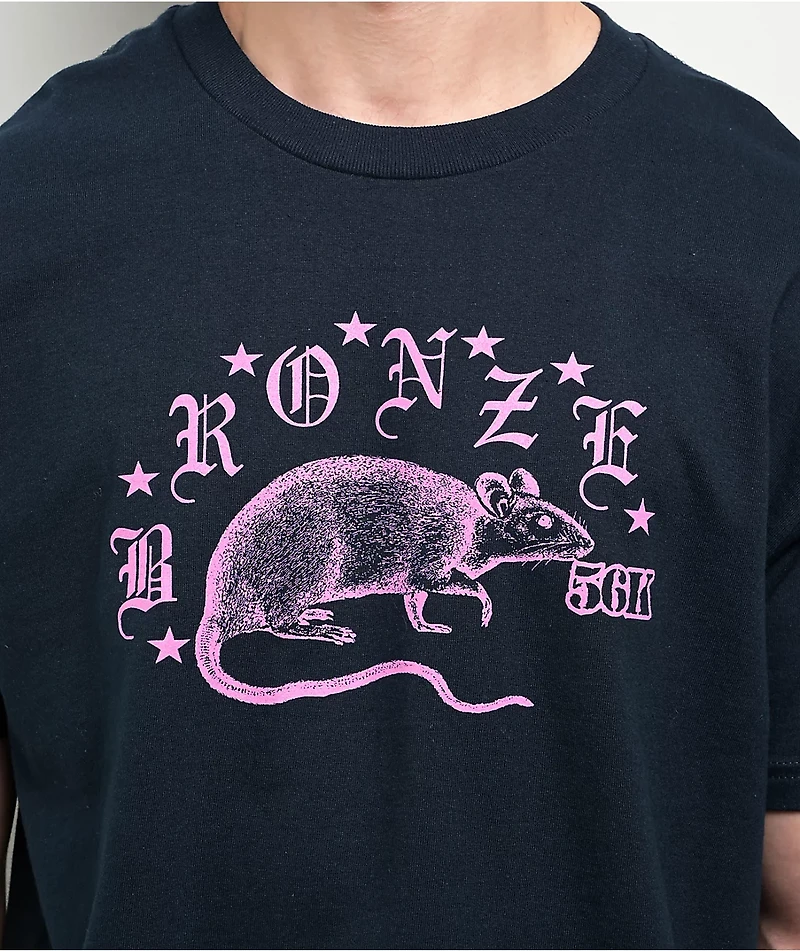 Bronze 56K Rodent Navy T-Shirt