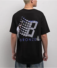 Bronze 56K Roller Logo Black T-Shirt